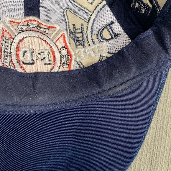 FD Fire Department Baseball Hat Unisex OSFA Navy Blue Embroidered Strapback Cap - Picture 11 of 13